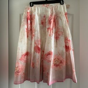 Coldwater Creek lined midi skirt, size S, 25.5” long